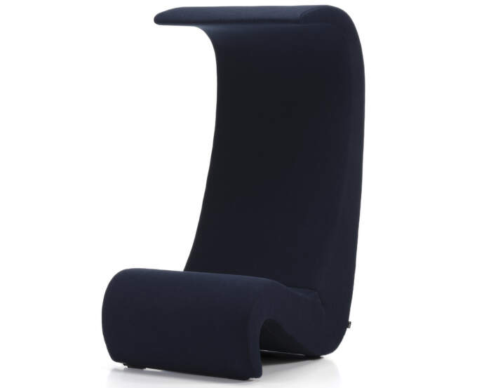 Amoebe Highback Chair, dark blue