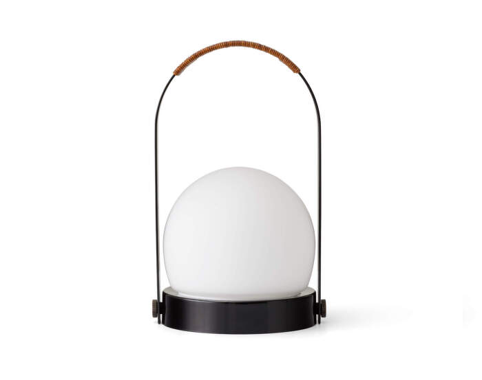 Carrie Portable Lamp Leather Handle, black