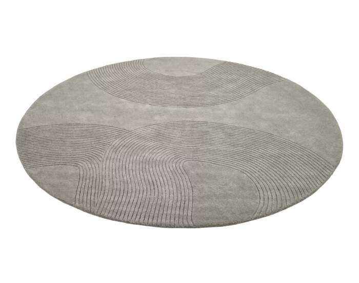 Zen Round Rug Ø250 cm, light grey