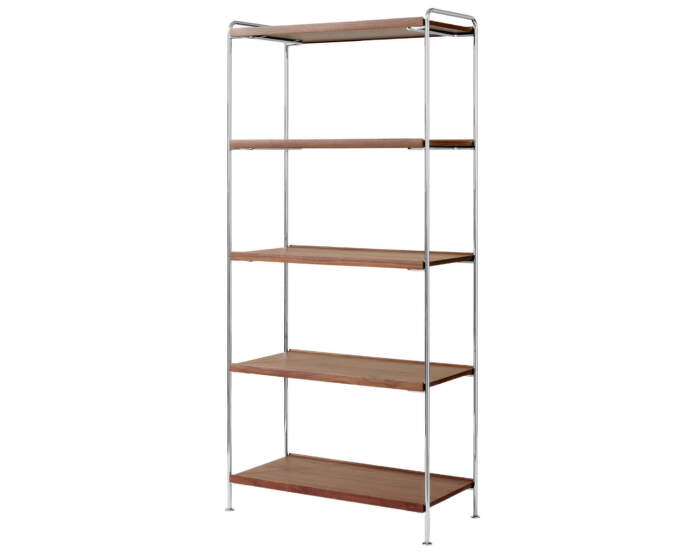 Alima Shelving NDS6, chrome / walnut