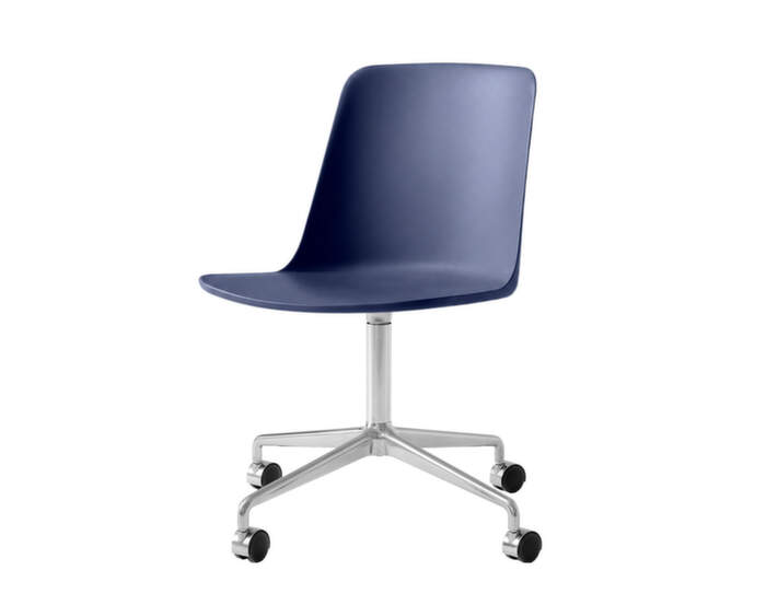 Kancelářská židle Rely HW21, polished aluminium midnight