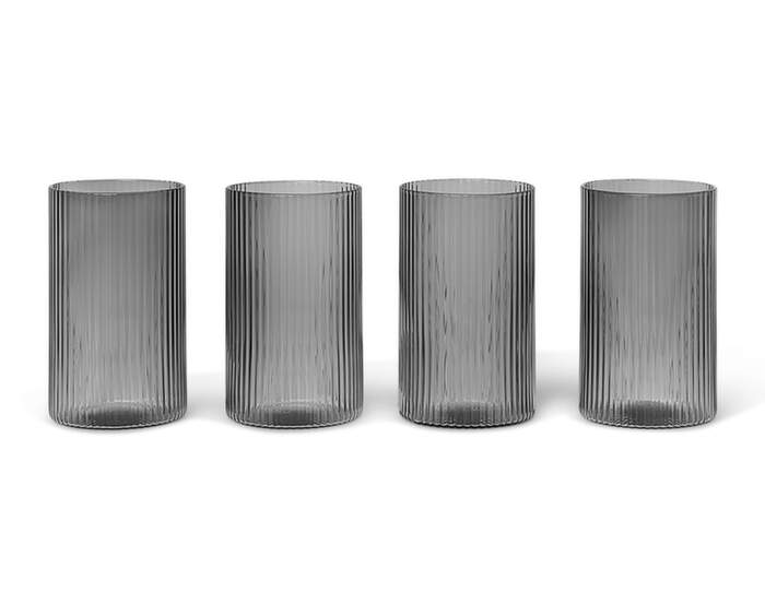 Sklenice Ripple Verrines set 4ks, smoked grey