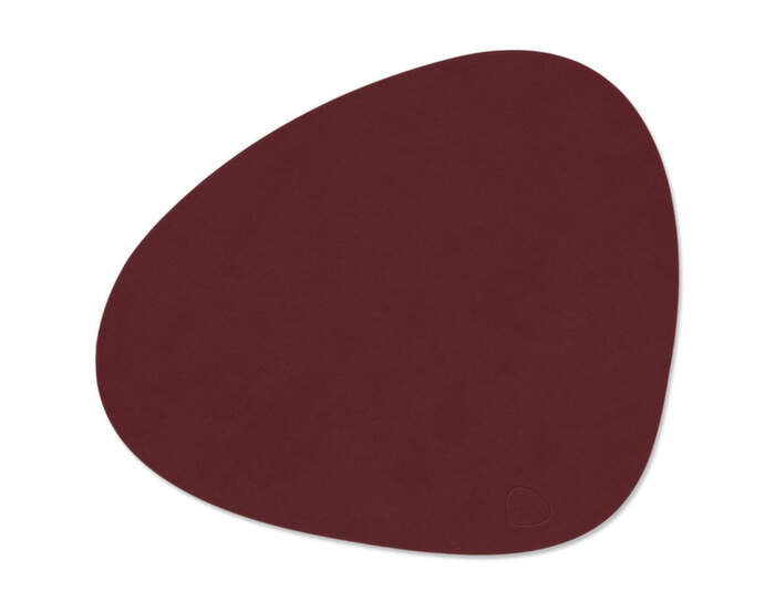 Table Mat Curve Nupo M, burgundy