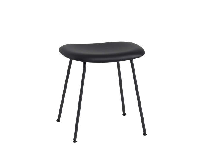 Stolička Fiber Stool kůže/black, podnož black