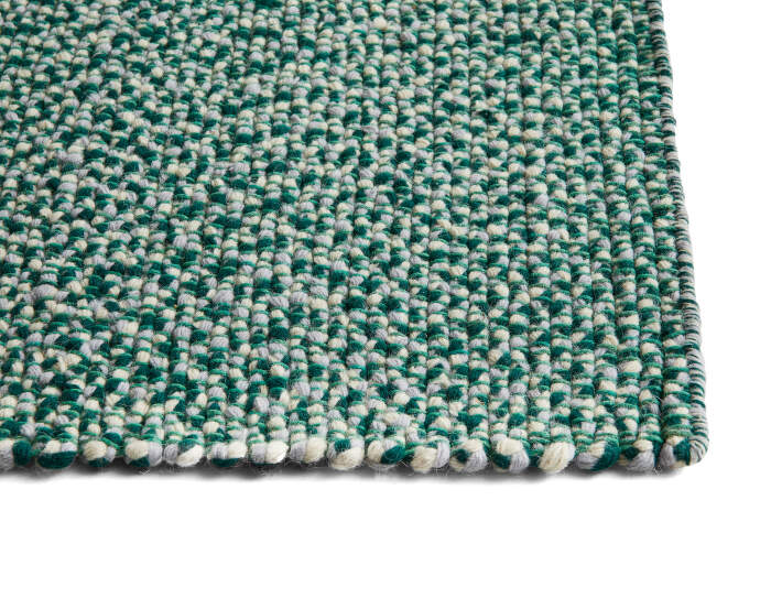 Braided Rug 140x200 cm, green