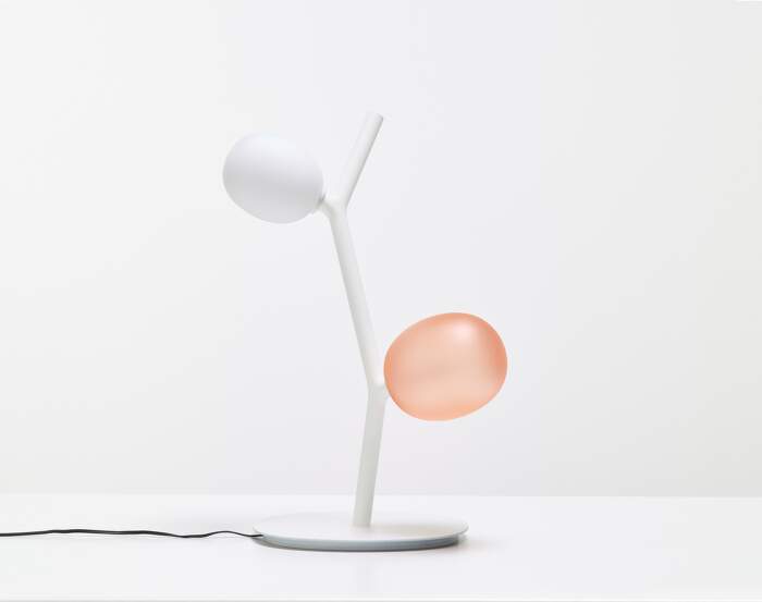 Ivy Table PC1131 Lamp, white & light pink / white