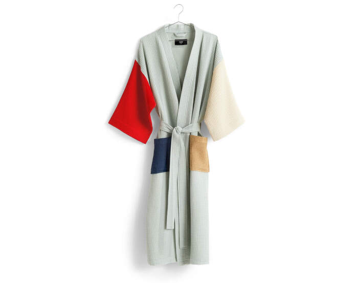 Waffle Bathrobe, glacier multi