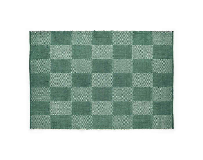 Check Rug 140x200 cm, green