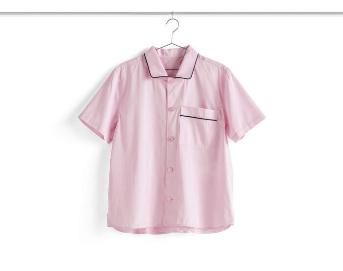 Outline Pyjama S/S Shirt S/M, soft pink