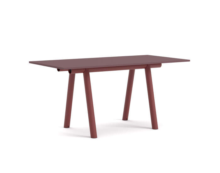 Boa Table 220x110x105 cm, red / burgundy
