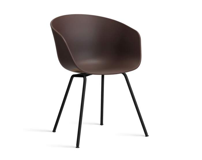 AAC 26 Chair Black Steel, raisin