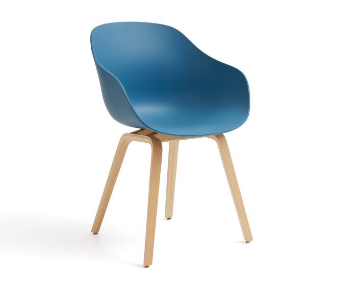 AAC 222 Chair Oak, azure blue