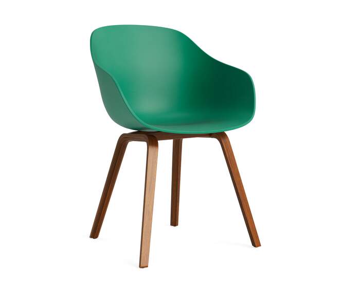 AAC 222 Chair Walnut, teal green