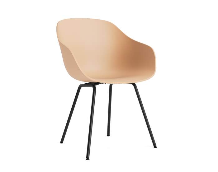 AAC 226 Chair Black Steel, pale peach