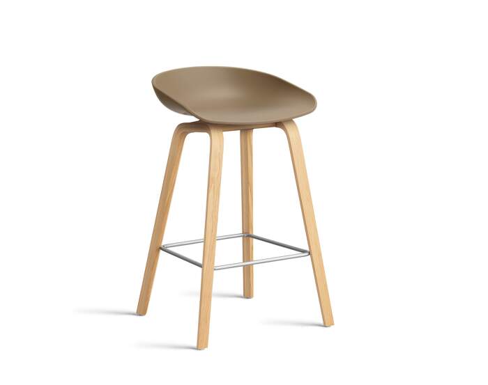 AAS 32 Bar Stool Low Oak, clay