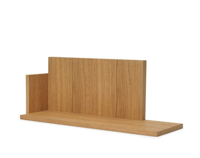 Stagger Shelf Low, oiled oak