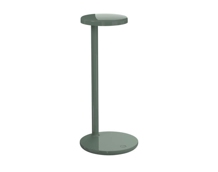 Oblique Table Lamp, glossy sage