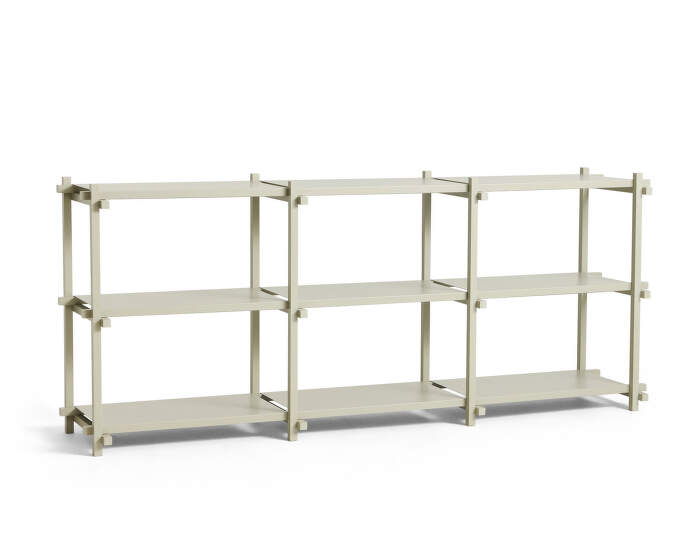 Woody Shelving System Low, smokey grey