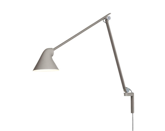 NJP Wall Lamp Long, light aluminium grey