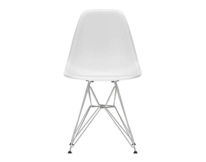 Eames Plastic Side Chair DSR, cotton white/chrome