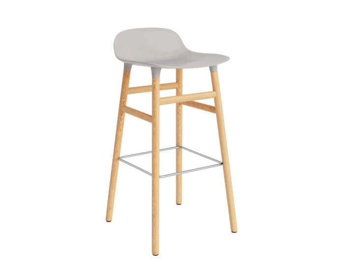 Form Bar Chair 75 cm Oak, warm grey