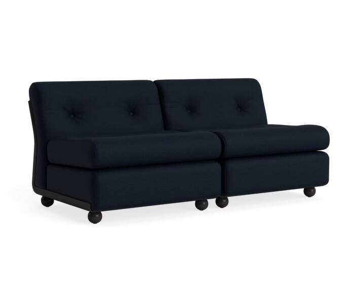 Amanta 2-Seater Sofa, Maglia blue black