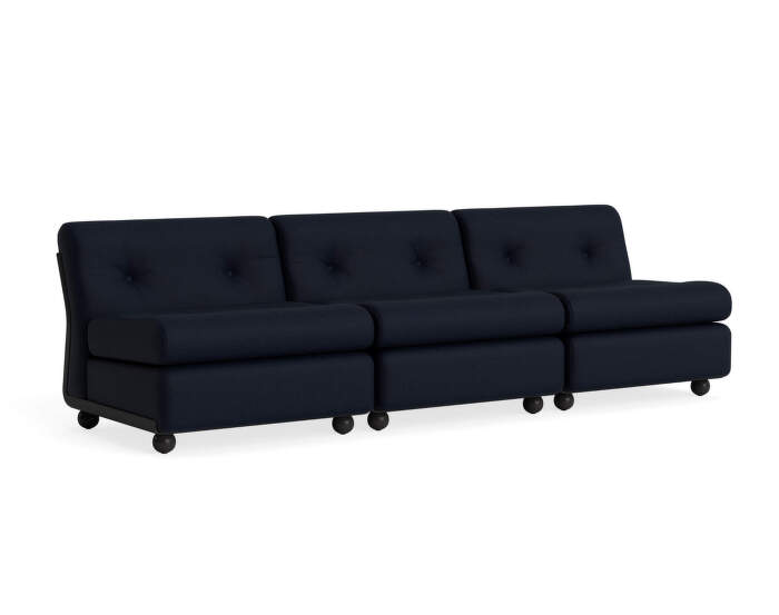 Amanta 3-Seater Sofa, Maglia blue black