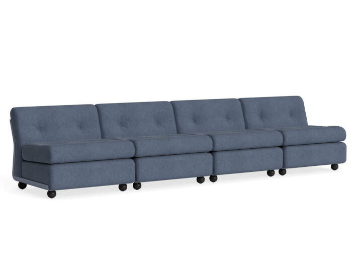 Amanta 4-Seater Sofa, Turf blue grey