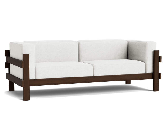 Kube 3-Seater Sofa Dark Brown, Hallingdal 110