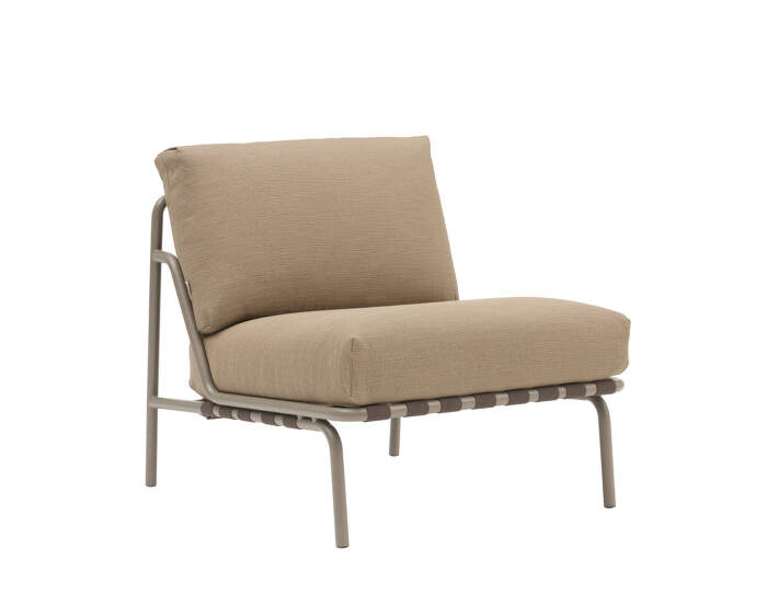Settle Lounge Chair without armrest, Ribbed Weave 5/taupe