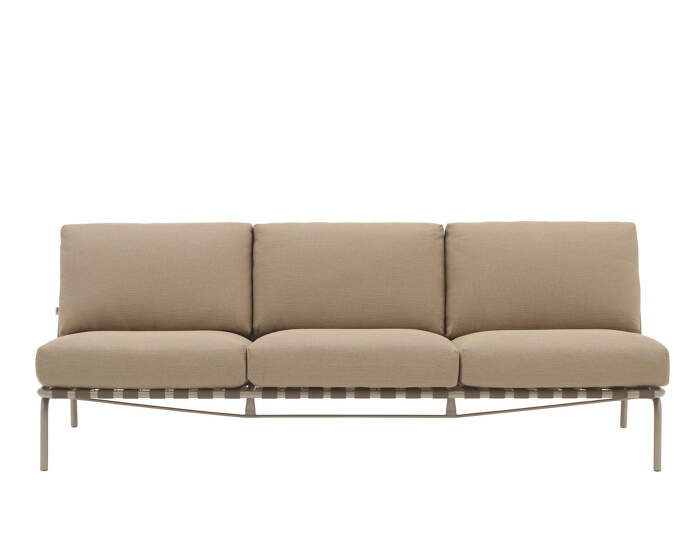Settle Sofa 3-Seater withou armrest, Ribbed Weave 5/taupe