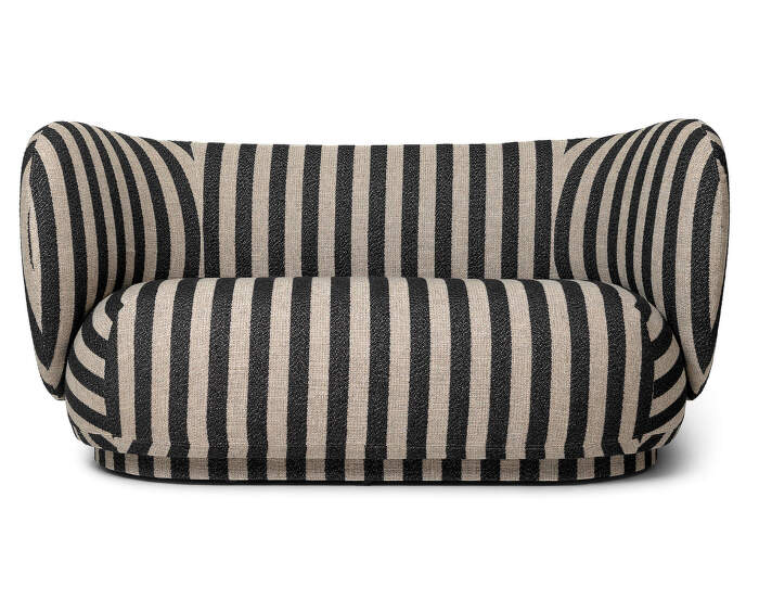 Sofa Rico 2, Louisiana sand  black