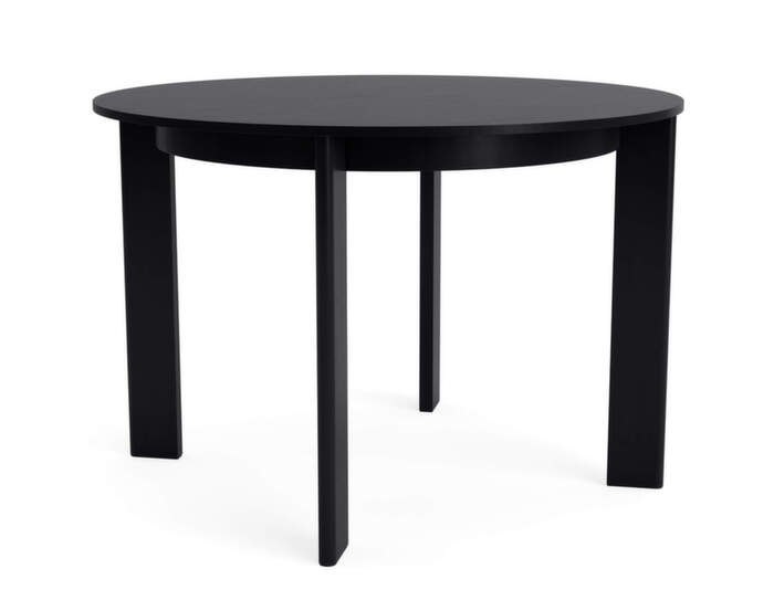 Chisel 25 Table Round Ø110, black lacquered oak