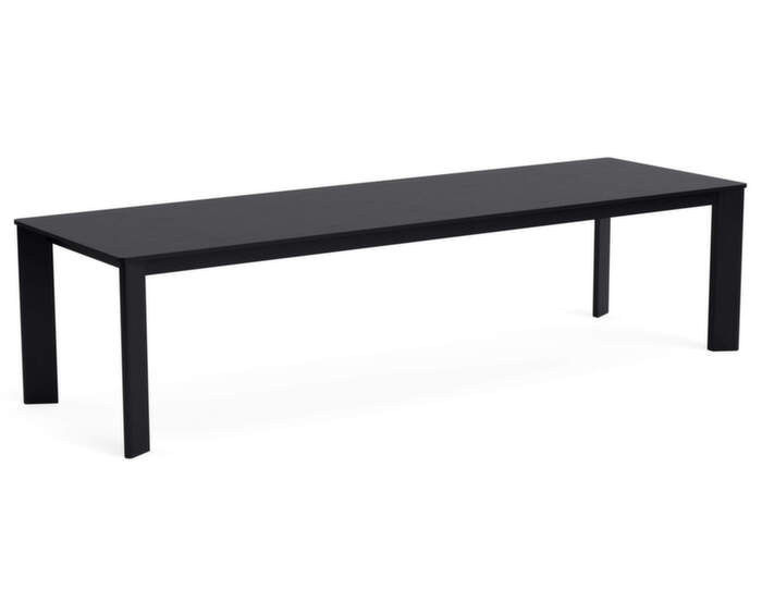 Chisel 30 Table Rectangular 300x95, black lacquered oak