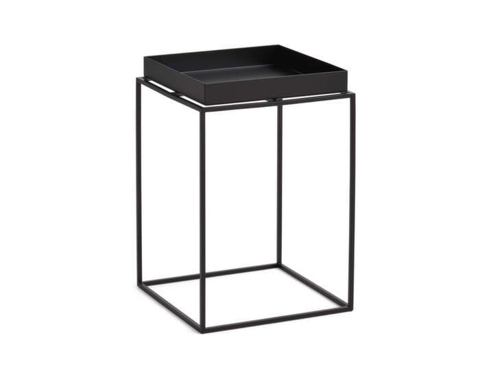 Stolek Tray Table 30x30 High, black