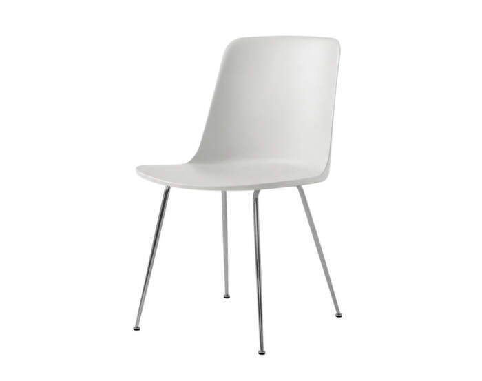 Rely Side Chair HW6, chrome / oyster