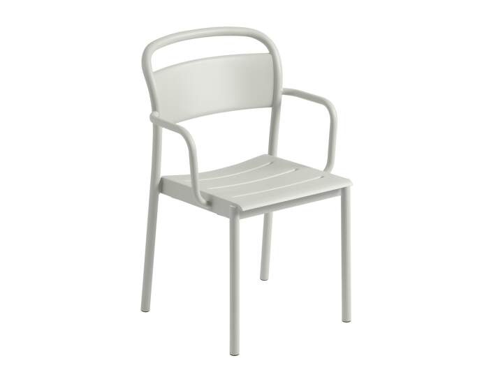 Linear Steel Armchair, grey