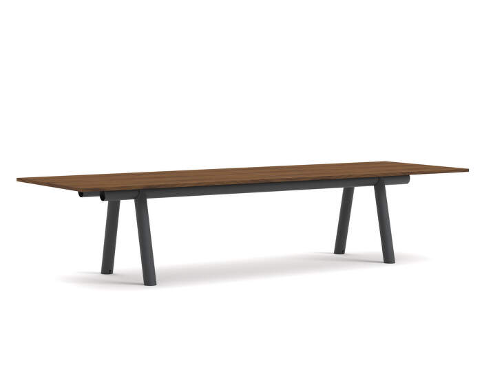 Boa Table 350x110x75 cm, charcoal / walnut