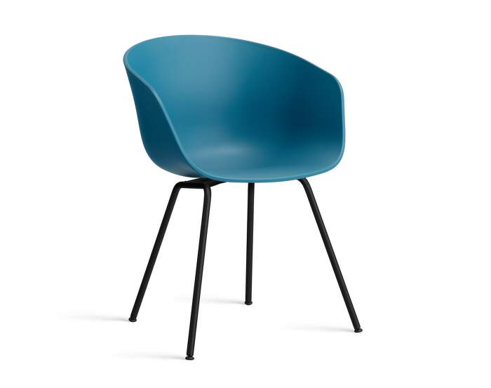 AAC 26 Chair Black Steel, azure blue