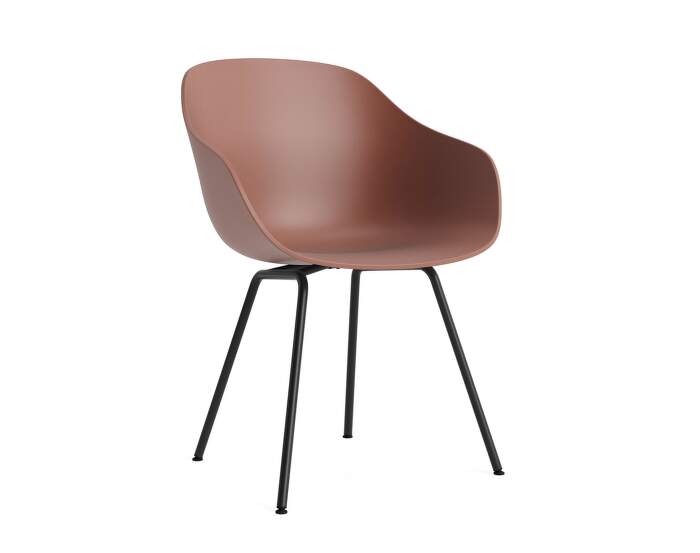AAC 226 Chair Black Steel, soft brick