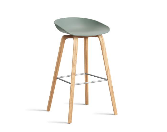 AAS 32 Bar Stool High Oak, fall green