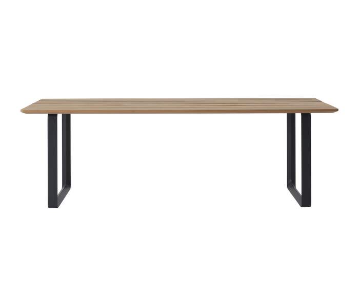 70/70 Outdoor Table, mahogany / black