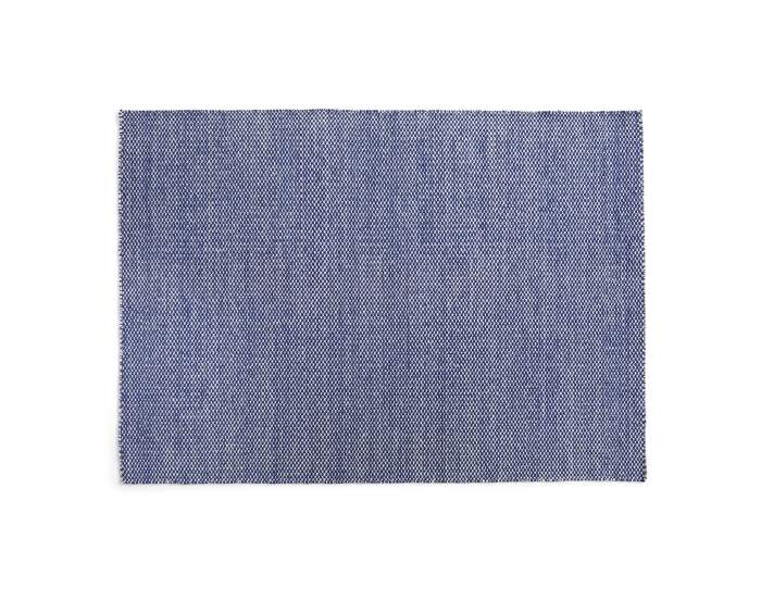 Moiré Kelim Rug 240x170, blue