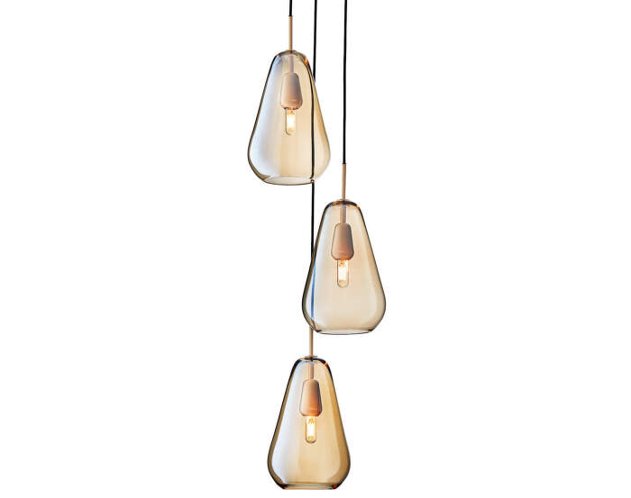 Anoli 3 Pendant, nordic gold/gold