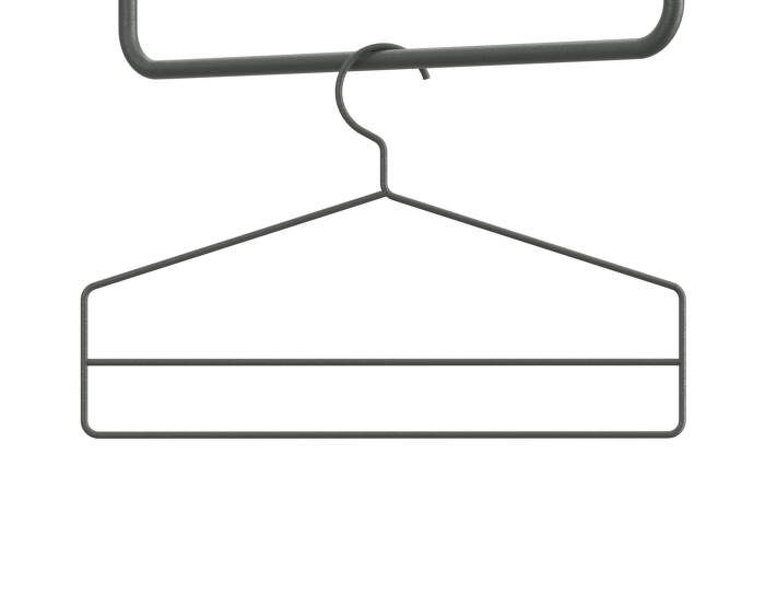 String Coat-hangers Set of 4, dark grey