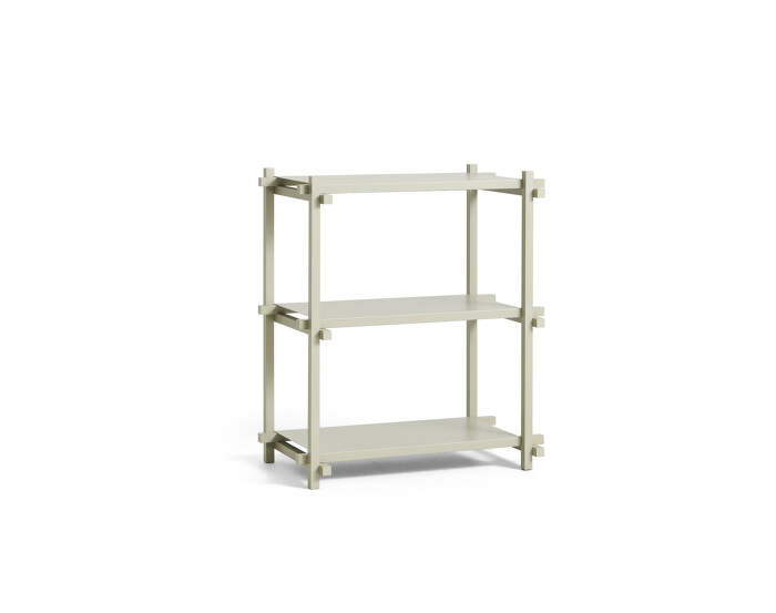 Woody Shelving System Column Low, smokey grey