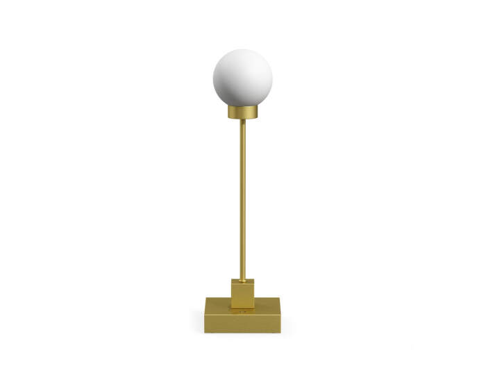 Snowball Portable Table Lamp, brass