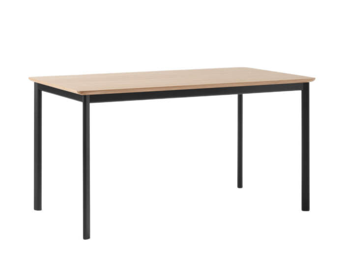 Drip HW115 Dining Table, black/lacquered oak