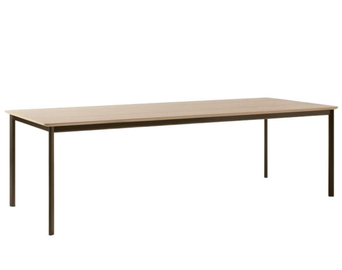 Drip HW117 Dining Table, bronzed/lacquered oak