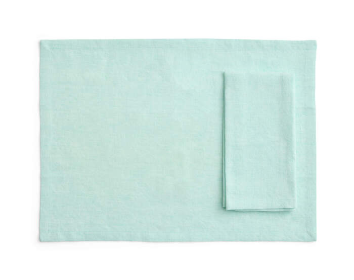 Tavolo Napkin/Placemat, set of 4, soft mint